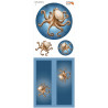 Látková aplikace "SADA" Chobotnice Jůlinka