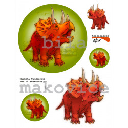 Látková aplikace Triceratops Max