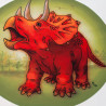 Látkový panel na sedací polštář Triceratops Max