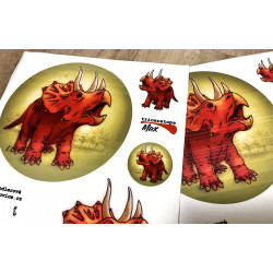 Látková aplikace Triceratops Max II. jakost