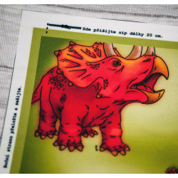 Látkový panel na pouzdro Triceratops Max